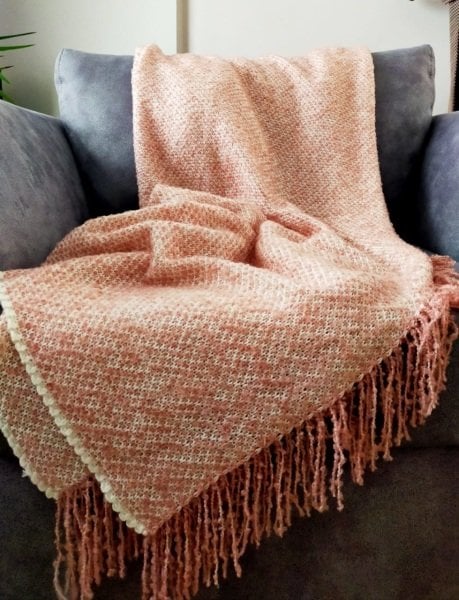 Örgü Koltuk Şalı Throw PUDRA