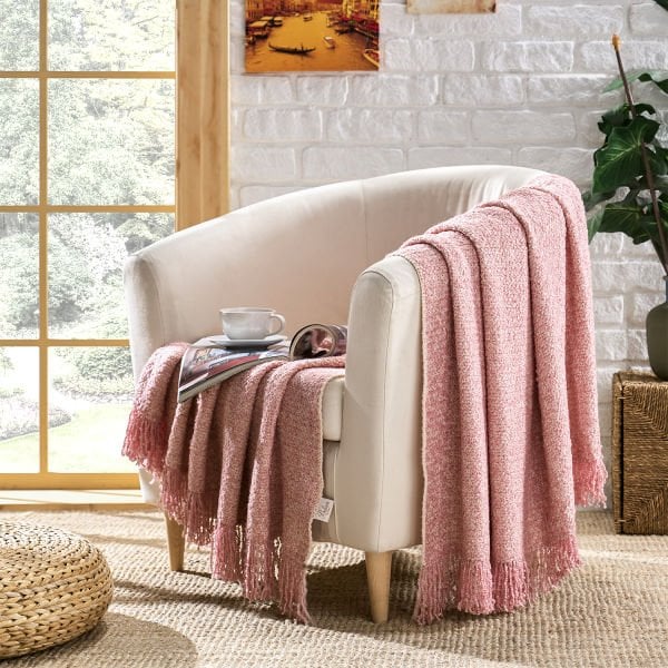Örgü Koltuk Şalı Throw PUDRA