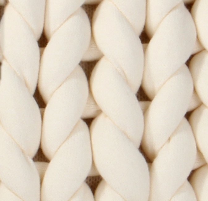 Chunky Örgü Battaniye NATUREL