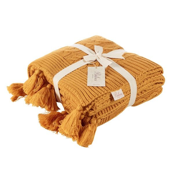 Ta13002 Örgü Koltuk Şalı HARDAL