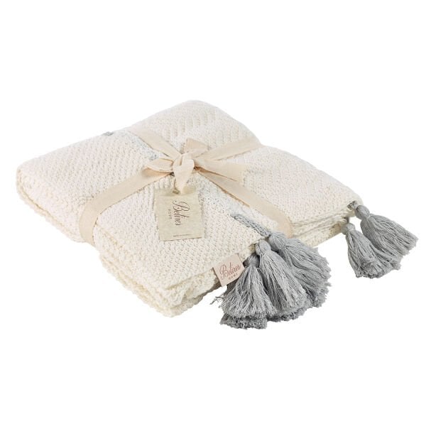 Örgü Koltuk Şalı / Throw / EKRU