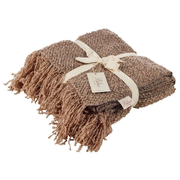 Örgü Koltuk Şalı Throw VİZON